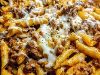 Penne Crémeuses au Bœuf et Brocoli
